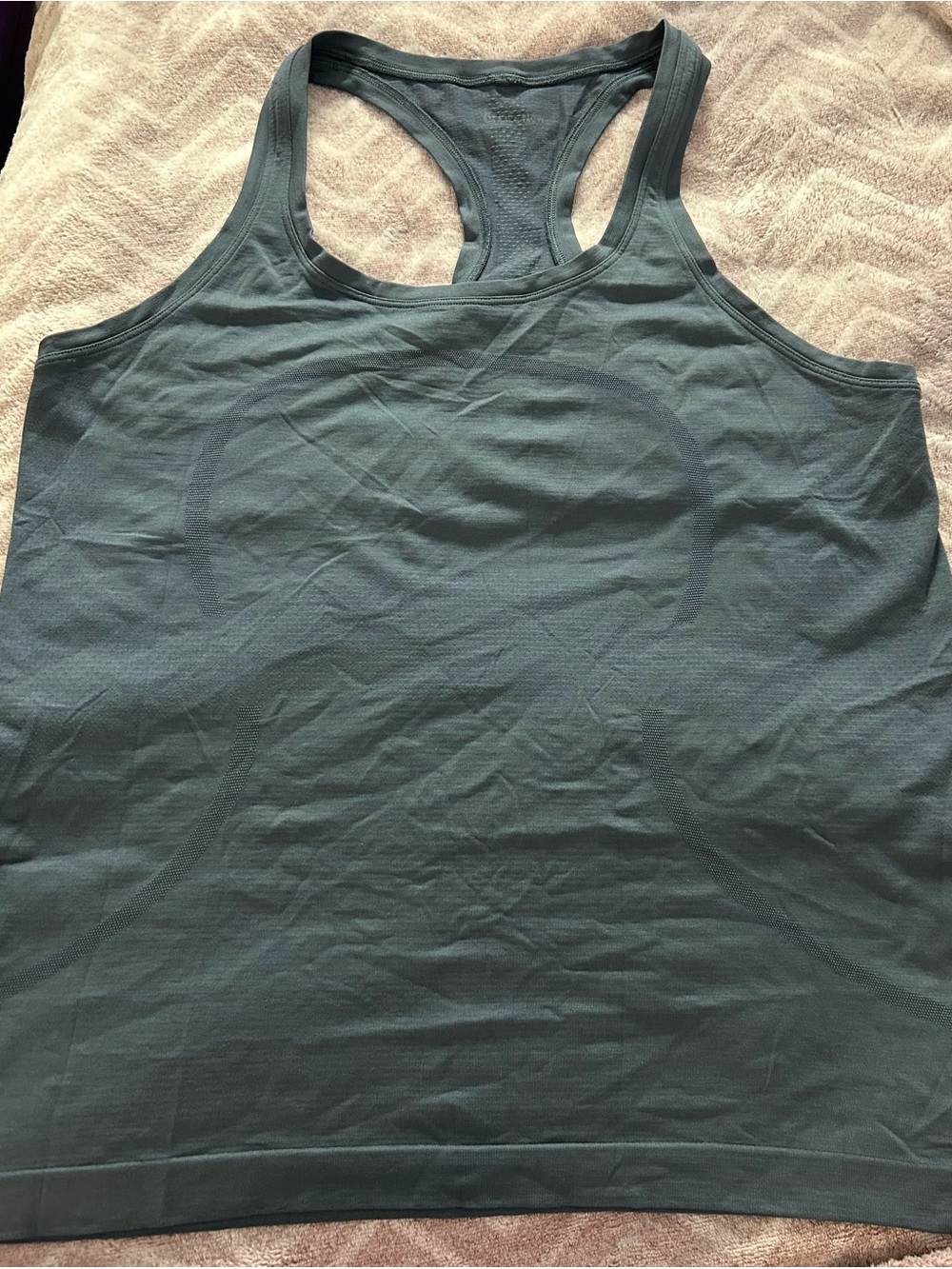 Lululemon Swiftly Tech Racerback Tank Top Womens light Blue Gray Sz 10